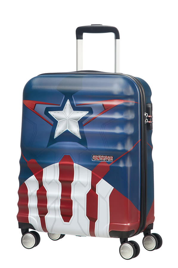 American Tourister Wavebreaker Disney Trolley (4 ruote) 55cm Captain America Close-Up