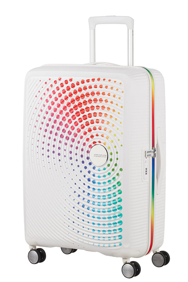 American Tourister Soundbox Trolley (4 ruote) 67cm Rainbow Dots
