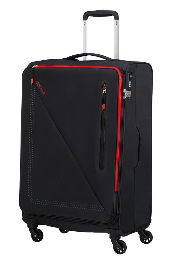 American Tourister Lite Volt Trolley (4 ruote) 68cm Black/Red