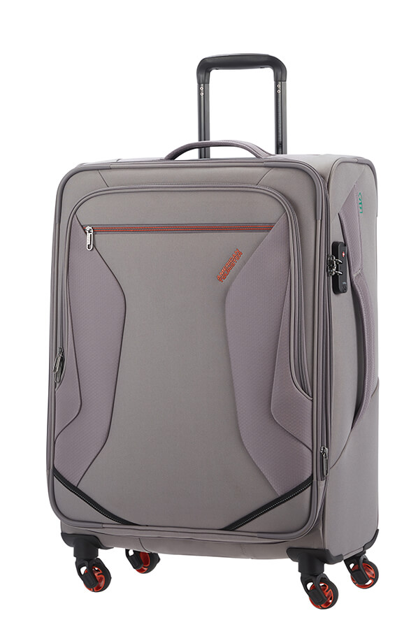 American Tourister Eco Wanderer Trolley Espandibile (4 ruote) 67cm Grigio