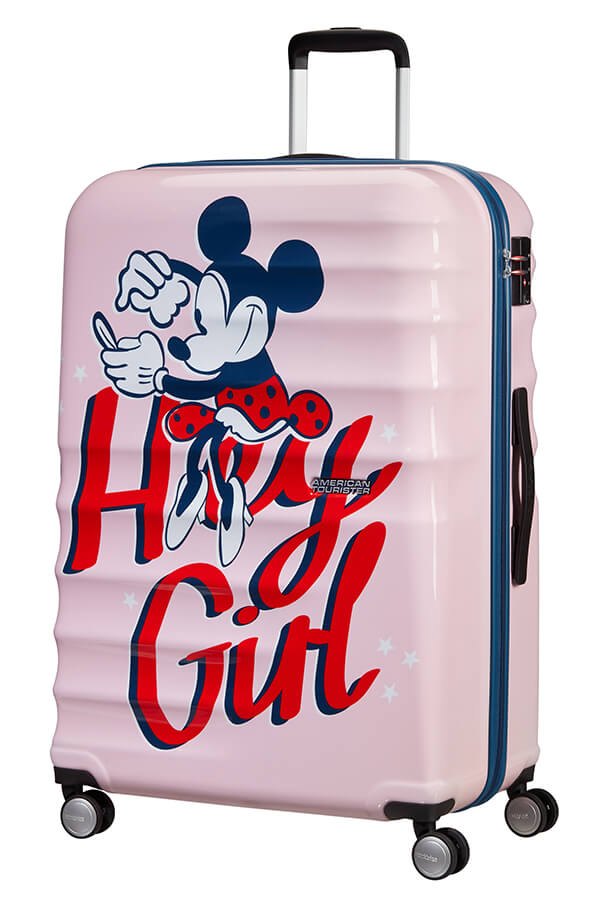 American Tourister Wavebreaker Disney Trolley (4 ruote) 77cm Minnie Darling Pink