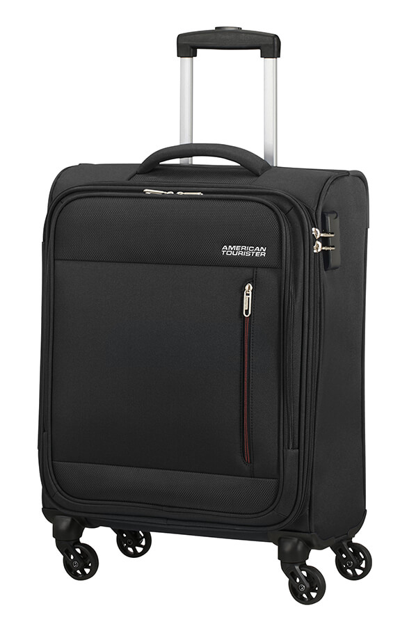 American Tourister Heat Wave Trolley (4 ruote) 55cm (20cm) Jet Black