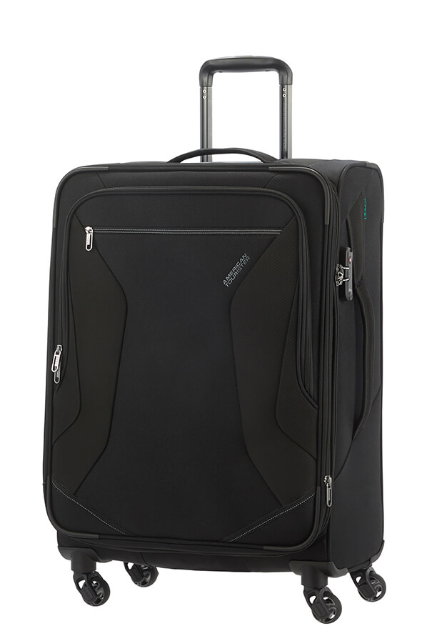 American Tourister Eco Wanderer Trolley Espandibile (4 ruote) 67cm Nero