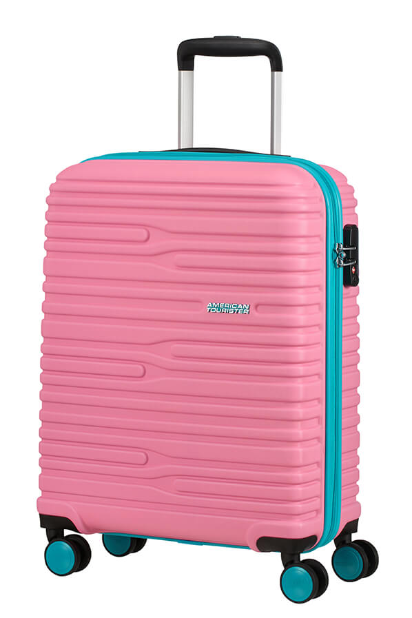 American Tourister Wavestream Trolley (4 ruote) 55cm Pink/Turquoise