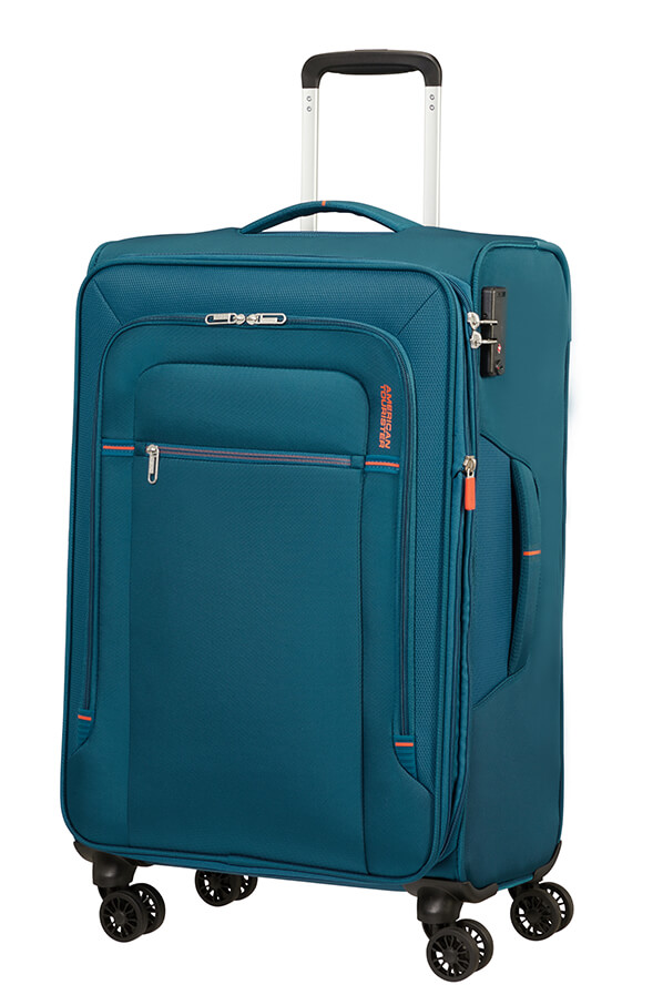 American Tourister Crosstrack Trolley (4 ruote) 67cm Navy/Orange
