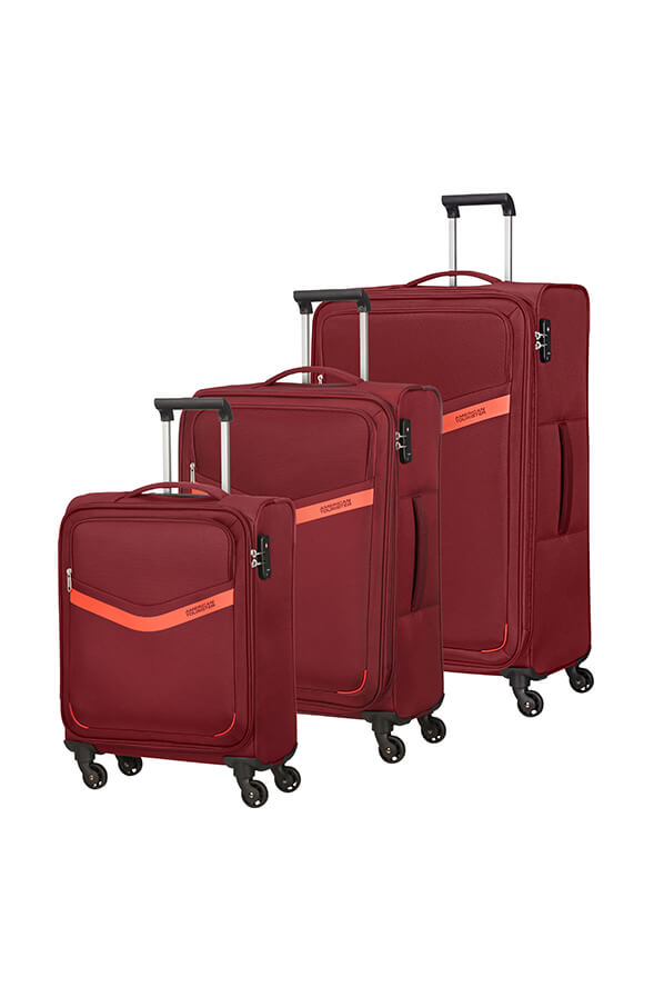 American Tourister Springwave Set Brick Red/Peach