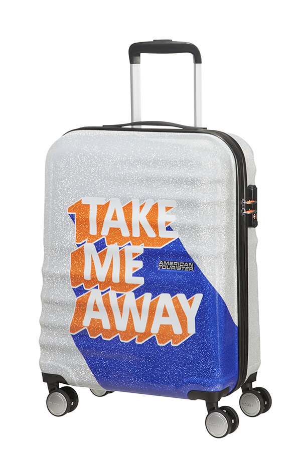 Wavebreaker Spinner 55cm Take Me Away Blue/Orange | American Tourister  Italia