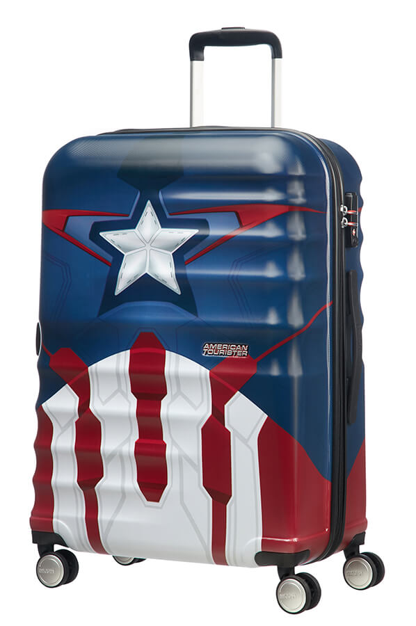 American Tourister Wavebreaker Disney Trolley (4 ruote) 67cm Captain America Close-Up