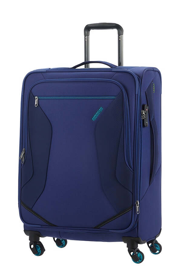 American Tourister Eco Wanderer Trolley Espandibile (4 ruote) 67cm Navy